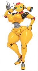 1girls ai_assisted ai_generated big_ass breasts breasts_out female female female_focus female_only female_robot fembot looking_at_viewer robot robot_girl solo solo_female solo_focus tagme yellow_body