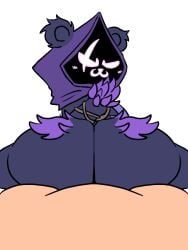 1boy 1boy1girl 1girls animated animated beat_banger black_fur female female_focus fortnite fortnite:_battle_royale looping_animation purple_fur raven_team_leader screen_face