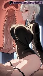 1boy 1girls 2025 ai_generated artist_name black_panties breasts breasts breasts bust chest clothed_female_nude_male cock cowgirl_position cross_section dick electroworld female food_wars fucking hi_res high_quality high_resolution highres huge_cock intercourse internal_cumshot large_penis love_making nakiri_alice nude panties panties_around_one_leg patreon patreon_username penetration penis red_eyes sex sexual_intercourse shokugeki_no_souma short_hair stable_diffusion straddling straight testicles uncensored underwear uterus vaginal_penetration watermark