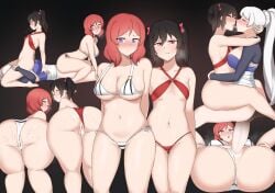 futa_on_female futanari light-skinned_female light-skinned_futanari love_live! love_live!_school_idol_project nishikino_maki rwby weiss_schnee yazawa_nico