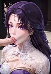 ai_generated blowjob ceremon_vaughan fellatio perfect_world_(donghua) yun_xi