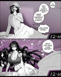 1girls black_hair huge_breasts large_breasts long_hair meme tagme