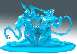 absurd_res generation_6_pokemon generation_8_pokemon goo_creature goop greninja hi_res inteleon nintendo pokemon pokemon_(species) slime takeover