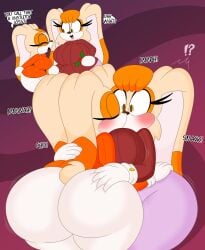 2023 2d 2d_(artwork) 2girls 3barts ass_grab big_ass big_breasts big_butt big_ears blush bubble_ass bubble_ass_(female) bubble_butt bubble_butt_(female) butt cream_the_rabbit daughter dumptruck_ass dumptruck_butt furry huge_ass huge_butt incest kissing lesbian milf mother mother_and_daughter sega smooch sonic_(series) sonic_advance sonic_advance_2 sonic_team surprised text thick thick_butt thick_thighs vanilla_the_rabbit video_games wide_hips yuri