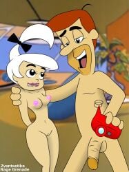 father_and_daughter george_jetson incest judy_jetson perky_breasts rage_grenade the_jetsons white_hair zvantastika