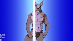 2014 abs anthro bigwig_(watership_down) biped black_clothing black_underwear brown_body brown_fur bulge closed_smile clothed clothing digital_drawing_(artwork) digital_media_(artwork) fabfelipe front_view fur fur_tuft hare lagomorph leporid looking_at_viewer male mammal mouth_closed muscular muscular_anthro muscular_male navel portrait smile solo standing three-quarter_portrait tuft underwear underwear_only watership_down whiskers