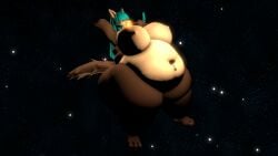 anthro anthro_only bbw big_breasts breasts cleavage female furry huge_breasts macro morbidly_obese nipples overweight queenofthekabuto thick_thighs wide_hips