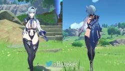 1girls 3d big_breasts blue_hair bottom_heavy clothed curvy eula_(genshin_impact) fat_ass game game_mod genshin_impact hazeker hourglass_figure light_blue_hair mod no_audio partially_clothed removing_clothing shorter_than_10_seconds shorter_than_30_seconds shorter_than_one_minute solo solo_female tagme thick_thighs video voluptuous voluptuous_female