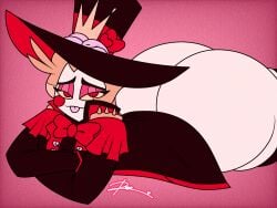 ass ass_focus big_ass blep blonde_hair bubble_butt cute cute_face doopie doopkaboom_(artist) faggot hazbin_hotel huge_ass lucifer_morningstar_(hazbin_hotel) pale_skin solo tagme teasing tongue_out twink vivziepop