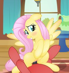 bedroom_eyes blue_eyes blush curtains equine eyelashes female fluttershy_(mlp) friendship_is_magic hair half-closed_eyes horse light male mammal my_little_pony open_mouth pegasus penetration penis pink_hair pony rainbownspeedash seductive sex straight straight_hair table tongue tongue_out vaginal_penetration vase window wings