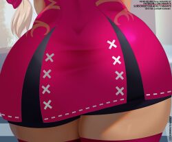 1girls aramyx ass ass_focus big_ass braid commission fire_emblem fire_emblem_engage framme_(fire_emblem) massive_ass skintight skintight_clothing thick_thighs tight_clothing wide_hips