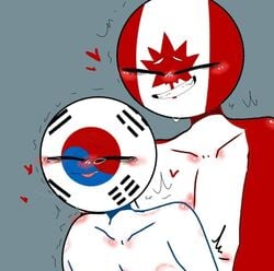 canada_(countryhumans) countryhumans from_behind gay hentai porn south_korea_(countryhumans) stickman