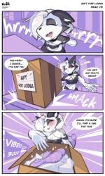 absurd_res anthro comic dialogue female furry gift helluva_boss hi_res loona loona_(helluva_boss) story text toy ursk