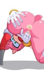 2d 2d_(artwork) 2d_artwork amy_rose anus anus_focus big_breasts boots bracelets breasts bubble_ass bubble_butt diadem eyelashes female_only fingering_self green_eyes half-closed_eyes hedgehog_girl hedgehog_humanoid high_heel_boots looking_at_viewer pink_fur pussy red_dress sega smiling_at_viewer sonic_(series) sonic_the_hedgehog_(series) tail thick_ass thick_butt thick_thighs turboranger two_tone_fur