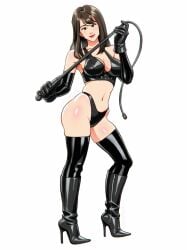 1female 1girls adult adult_female asian asian_female asian_girl black_boots boot_fetish boots breasts clothes dominant dominant_female dominatrix elbow_gloves enkaboots female female_focus female_only femdom gloves high_heel_boots high_heels knee_boots kneehigh_boots leather leather_boots leather_clothing leather_gloves long_legs looking_at_viewer original original_character original_characters tall_boots teasing thigh_boots thigh_highs thighhigh_boots thighhighs thighs whip