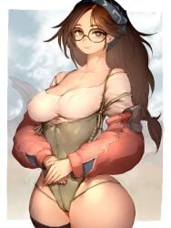 1girls 2025 alma_(monster_hunter_wilds) ass big_ass big_breasts big_butt breasts brown_hair busty butt capcom color colored fanart full_color fumio_(rsqkr) glasses huge_ass huge_butt large_ass large_butt long_hair monster_hunter monster_hunter_wilds nipples_visible_through_clothing stockings thick_thighs thighhighs thighs video_game video_game_character video_game_franchise video_games