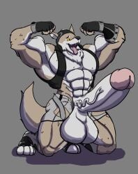 abs absurd_res anthro balls balls_expansion big_balls big_muscles big_penis canid canine canis clothing epic_games erection expansion flexing fortnite genital_expansion genitals growth hi_res huge_cock huge_muscles hyper male mammal muscle_growth muscular muscular_anthro muscular_male penis penis_expansion ripping solo throbbing throbbing_penis torn_clothing umbreoncloud wendell_(fortnite) wolf