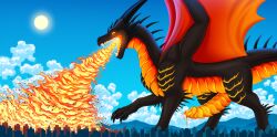 2_penises absurd_res city city_background city_crushing city_destruction destruction dragon extreme_size_difference feral fire furrypur genitals hi_res macro macro_feral macro_focus macro_male male multi_genitalia multi_penis mythological_creature mythological_scalie mythology orgasm penis powerful scalie simultaneous_orgasms size_difference solo trampling wings