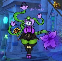 ass breasts cherrymania69 dj_arts footwear lily_lovebraids lily_of_alchemy_(pvz) plants_vs_zombies poppy_playtime purple_hair smile stockings suspenders sweater tentacle thick_thighs voluptuous wide_hips fusion fusion_character electronic_arts popcap_games pvz plants_vs._zombies big_breasts large_breasts overalls purple_shirt green_skin green_body flower plant plant_girl plant_humanoid flora_fauna flowers tentacles tentacle_hair smiling hourglass_figure hourglass_figured_female big_ass big_butt large_ass large_butt large_thighs big_thighs full_body crossover crossover_cosplay short_sleeves thighs thighhighs thick_ass thick thick_legs thick_hips thigh_highs star star_(symbol) standing poppy_playtime_(chapter_5) mob_entertainment mob_games convallaria_pharmacist_(pvz) huge_breasts huge_ass huge_butt huge_thighs bracelet bracelets wristband object_head flower_humanoid flower_hair flower_head lily_(flower) purple_shoes fingerless_gloves high_gloves long_gloves potion potion_bottle