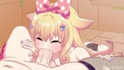 2girls animated animation ass blue_eyes cum cum_inside eating futanari gloves hard-degenerate lying_on_ground momo_otako panties penis penis_in_mouth penis_in_pussy penis_on_ass sex tagme tail video