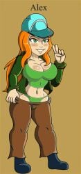 1girls alex_(minecraft) ass breasts casual casual_nudity convenient_censoring cute_couple female freckles freckles_on_face green_eyes holding_weapon human looking_at_viewer looking_back meme minecraft mojang naked naked_female nipples no_panties no_top nude nude_female orange_hair pale_skin partially_submerged red_hair shiny_skin size11shaolins solo sword water weapon hip_cleavage