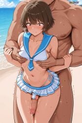 1femboy 2boys ai_generated androgynous ass bangs bare_shoulders beach big_ass big_thighs bikini bikini_skirt black_nails blue_sailor_collar blush breath brown_eyes brown_hair bubble_butt bulge butt chest chest_grab closed_mouth collarbone covered_nipples crossdressing cum curvaceous curvaceous_ass curvaceous_body curvaceous_figure curvaceous_hips curvaceous_thighs curvy curvy_body curvy_figure curvy_hips curvy_male curvy_thighs dark_skin erection erection_under_clothes faceless faceless_male femboy femboy_focus femboysub feminine_body feminine_faced_male feminine_male feminization fingernails flat flat_chest frottage genderswap grabbing grabbing_from_behind grinding groping hair_between_eyes heavy_breathing hips huge_ass huge_hips idolmaster idolmaster_dearly_stars long_fingernails looking_down male_focus mature mature_male microskirt multiple_boys nail_polish nails_painted navel nipple_tweak nipples official_alternate_costume otoko_no_ko outdoors paid_reward_available pear-shaped_figure pear_shaped pectoral_grab pectorals penis penis_bulge plump_thighs precum ryou_akizuki sailor_bikini sailor_collar sharp_fingernails shiny_hair shiny_skin short_hair side-tie_bikini_bottom skindentation skinny_male skirt slim_waist solo_focus standing stomach sweat sweatdrop sweating sweaty sweaty_body swimsuit testicles thick_butt thick_hips thick_legs thick_thighs thigh_sex thighs tiny_penis trap trembling uncensored velutinx visible_breath voluptuous voluptuous_body voluptuous_femboy voluptuous_male watermark wet wet_body wet_skin white_bikini wide_ass wide_hips wide_thighs yaoi