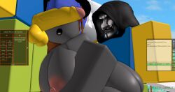 1girls 2026 2boys 3d anal anal_sex areolae ass balls bent_over big_ass big_breasts big_penis black_hood breasts brown_hair day female female_penetrated from_behind gabbers grey_skin gui hacker hood hood_up long_hair looking_at_penis male male_penetrating male_penetrating_female mask masked_male mmf_threesome mouse_ears mouseycherie nipples noob nude open_mouth outdoors penis penis_out penis_over_eyes public roblox roblox_avatar roblox_hacker roblox_youtuber robloxian round_ears sex sky standing straight thick_thighs thighs threesome valkyrie_helm veiny_penis watermark youtube youtuber