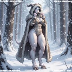 draenei draenei_female draenei_paladin draenei_shaman world_of_warcraft ai_generated ai_assisted succubus succubus_horns succubus_tail demon_girl demon_horns demon_tail tiefling tiefling_girl big_breasts thick_thighs thick_ass thick_legs thick_hips hooves hooves_and_horns devil devil_horns graenei xoathena