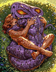 1boy 1girls ai_generated anthro_male anthro_on_anthro anthro_on_human arbok human_female human_on_anthro male/female pokemon pokemon_(species) scorpianpp self_upload stable_diffusion straight_sex