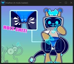 anthro electronics english_text female for_a_head kila_(kilaflow) kilaflow object_head robot_anthro screen screen_face screen_head sludgie_(artist) synthetic_pussy tail television text translucent tv_head wide_hips