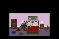 2026 age_difference anal anal_knotting anal_orgasm anal_penetration animated anthro arm_tattoo beard bed bedroom ben_(saucy_sam) bodily_fluids bottomwear brown_hair canid canine canis closed_eyes clothing clothing_on_floor cuck_chair cum cum_in_ass cum_inside cum_leaking_from_ass cum_on_chest cum_on_ground cum_on_self cum_while_penetrated denim denim_bottomwear denim_clothing digital_media_(artwork) duo ejaculation excessive_cum excessive_genital_fluids eye_roll facial_hair flannel flannel_shirt fur furniture genital_fluids genitals gif grey_beard grey_body grey_facial_hair grey_fur grey_hair hands-free hi_res holding_both_legs hybrid infidelity jeans knot_fucking knotting lamp leaking_cum lemur long_hair loop male male/male mammal markings mature_anthro mature_male multiple_orgasms naked nightstand nude older_male orgasm painting_(object) pants pattern_clothing pattern_shirt pattern_topwear penetration penis pixel_art plaid plaid_clothing plaid_shirt plaid_topwear primate procyonid prostate_orgasm raccoon red_blanket ring-tailed_lemur saucy_sam saucy_sam_(character) seamless_loop shirt strepsirrhine striped_markings striped_tail stripes tail tail_markings tan_body tan_fur tattoo thrusting topwear wardrobe wolf younger_male younger_penetrated