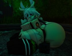 spivey_(spiveythesilly) hyper hyper_genitalia hyper_ass hyper_butt hyper_hips hyper_thighs huge_butt huge_thighs huge_hips furry anthro anthro_on_anthro frottage frotting gay_sex gay roblox_studio femboy tagme shorksenjoyer robloxian roblox 2boys 3d 3d_(artwork) laying_on_back laying_down laying on_back male male_only oc huge_ass