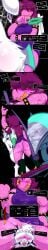 1boy 1girls absurd_res axe blush bodily_fluids bottomless bovid butt caprine clothed clothing convenient_censorship covering covering_eyes covering_face cum darkner deltarune determined dinosaur dromaeosaurid drooling english_text enthusiastic female frist44 genital_fluids goat hi_res long_image mammal monster nude prehistoric_species ralsei reflection reptile saliva saurischian scalie sculpture statue steam susie_(deltarune) sweat tall_image text theropod throwing undertale_(series) wiping_mouth