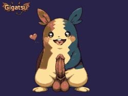 gigatsu ai_generated pixel_art pixel_animation gif twitching animated animation limited_palette ai_assisted aseprite_(artwork) pokemon pokemon_(species) erection looking_at_viewer seductive open_mouth furry furry_only