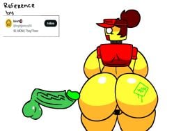 1boy 1boy1girl 1girls alternate_version_available animated animated_gif animation artist_logo artist_signature ass ass_focus balls blank_background boobs bouncing bouncing_ass bouncing_breasts breasts cock credits dick digital_drawing_(artwork) digital_media_(artwork) female ferman ferman_(robloxian) gif green_penis hard_on imprint jiggle jiggling jiggling_ass jiggling_breasts loop looping_animation male naked nude penis pizza_girl red_outfit reference_image roblox robloxian shake shocked shocked_expression smooth_skin surprised surprised_expression survivor_(mermio) tape taped_pussy thick_thighs thighs touching_ass veiny_penis wobble yellow_body yellow_skin