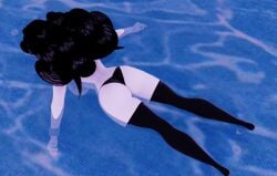 3d asphyxiation ass ass_focus bikini breasts death drowned drowning em_(character) female_death pool sexy_body solo
