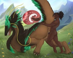 anus ass_up bestiality bodily_fluids butt cervical_contact cervix cum cum_in_uterus cum_in_vagina cum_inside cumshot dark_body dark_skin digital_media_(artwork) dragon dreadlocks duo ear_piercing ear_ring ejaculation elf erection eye_scar eyes_closed facial_scar feet female female_feral female_penetrated feral feral_penetrated fingers from_behind_position genital_fluids genitals hair hi_res horn humanoid humanoid_genitalia humanoid_on_feral humanoid_penetrating humanoid_penetrating_feral humanoid_penis humanoid_pointy_ears impregnation internal internal_vaginal interspecies interspecies_impregnation larger_female larger_feral larger_penetrated looking_pleasured male male/female male_humanoid male_on_feral male_penetrating male_penetrating_female mammal mythological_creature mythological_scalie mythology nude open_mouth orgasm orgasm_face outdoor_nudity outside_sex ovum paws penetration penile penile_penetration penis penis_in_vagina piercing plant plantigrade pointy_ears ring_piercing saliva saliva_string scalie scar sex size_difference smaller_humanoid smaller_male smile soles sperm_cell standing standing_sex tail toes tvard uterus vaginal vaginal_penetration vulva