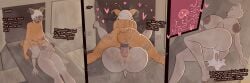 3:1 absurd_res accessory anthro big_breasts big_butt big_penis bodily_fluids breasts butt champaanimation cock_ring cum cum_inside death dialogue duo english_text female female/female female_death forced forced_impregnation from_front_position futanari genital_fluids genitals hi_res impregnation jewelry laid_back lying mammal mating_press morgue necrophilia nude nude_anthro nude_female on_back on_side penis penis_accessory penis_jewelry questionable_consent rape sex suid suine text thick_thighs x-ray_view