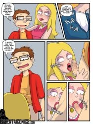 american_dad blowjob blowjob_face comic francine_smith incest rainbow-flyer sloppy steve_smith