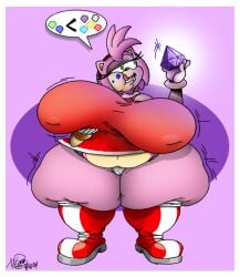 1girls amy_rose anthro ass belly boots bracelet breasts chaos_emerald dress fat female female_focus female_only furry gloves green_eyes hedgehog hedgehog_humanoid hips hyper hyper_breasts large_ass large_breasts overweight overweight_female panties sega sonic_(series) sonic_the_hedgehog_(series) stomach thick_thighs thighs tongue tongue_out underwear weight_gain wide_hips xanderdwulfe