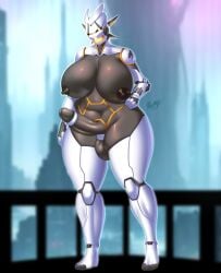 1futa big_breasts big_breasts big_penis big_thighs clara_bray destiny_(game) destiny_(video_game) destiny_2 exo exo_(destiny) futa_only futanari large_breasts large_penis large_thighs multicolored_body nipples