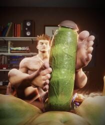 3d bruce_banner crossover dace_renders foot_fetish foot_focus footjob gay huge_cock hulk hulk_(series) human human_male interspecies light-skinned_male light_skin luke_sullivan male male_focus male_only marvel marvel_cinematic_universe monster penis street_fighter street_fighter_6 weird_crossover