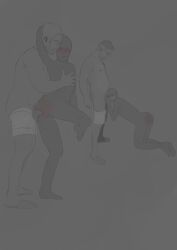 fucked_from_behind grey_hair male old_male self_insert tagme
