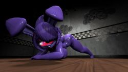 3d 3d_(artwork) blush blush_lines bonfie_(cryptia) bunny_girl fazclaire's_nightclub five_nights_at_freddy's fredina's_nightclub jack-o_pose looking_at_viewer purple_body self_upload source_filmmaker spread_legs vorongamer