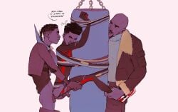 3boys aaron_davis anal before_sex bodysuit gay grin marvel marvel_comics miles_morales_(earth_42) miles_morales_(spider-verse) punching_bag restrained rope selfcest spider-man:_across_the_spider-verse spider-man:_into_the_spider-verse torn_bodysuit torn_clothes voyeur yaoi