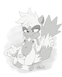anthro areola blush bodily_fluids breasts clitoral_hood digital_media_(artwork) disembodied_penis dripping erection female fur genital_fluids genitals greyscale hair half-closed_eyes hi_res holding_tail humanoid_genitalia humanoid_penis idw_publishing leaking lemur licking licking_lips licking_own_lips male mammal markings monochrome narrowed_eyes navel neo_x6 nipples nude penis primate pussy pussy_juice_leaking ring-tailed_lemur sega sex simple_background smile solo sonic_the_hedgehog_(comics) sonic_the_hedgehog_(idw) sonic_the_hedgehog_(series) strepsirrhine stripes tail tail_markings tangle_the_lemur thigh_sex tongue tongue_out vaginal_fluid_drip vaginal_fluids vaginal_fluids_on_penis vulva