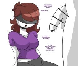 blindfolded english_text imminent_rape jaiden jaiden_animations jaiden_dittfach penis rattminded tagme text youtube youtube_avatar youtuber youtuber_sona