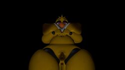 animatronic asshole classic_chica_(fnaf) female_only posing_for_the_viewer pussy sfm source_filmmaker viewed_from_below