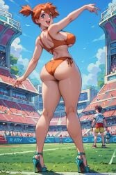 bikini kasumi_(pokemon) orange_hair pokemon sexy_pose