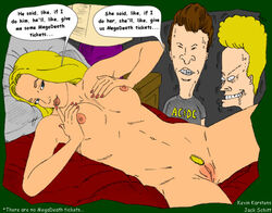 1girls beavis beavis_and_butt-head butt-head jack_schitt karstens pubic_hair